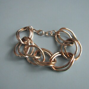 Vintage Silver Tone Link Bracelet Free Shipping