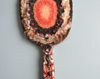 Vintage Decorated Hand Mirror Free Shipping