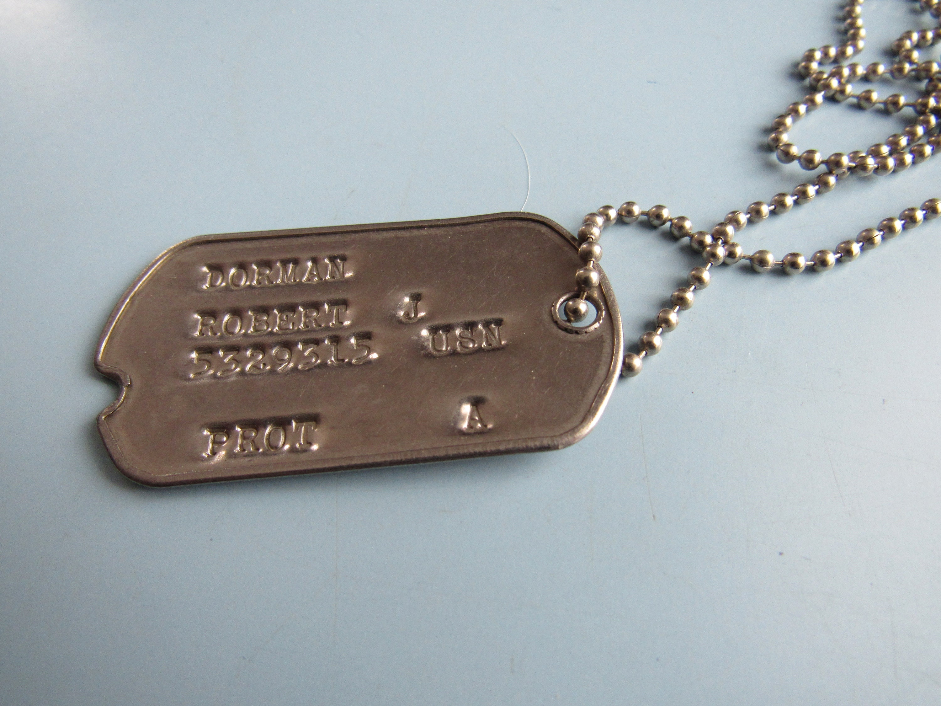 ドッグタグ　ヴィンテージ　米軍　USN Vintage United States Navy Dog Tag USN Free Shipping - Etsy
