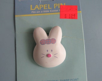 Vintage Hallmark Easter Bunny Lapel Pin Free Shipping