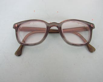 Vintage American Optical Safety Glasses Flexi-Fit 6 M Buddy Holly Free Shipping