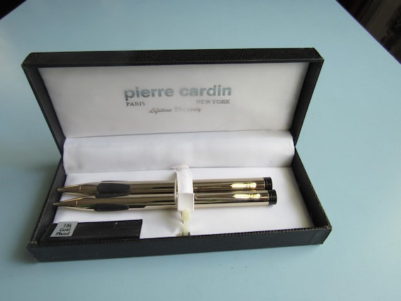 Vintage Pierre Cardin 18K Gold Plated Pen & Mechanical Pencil Set
