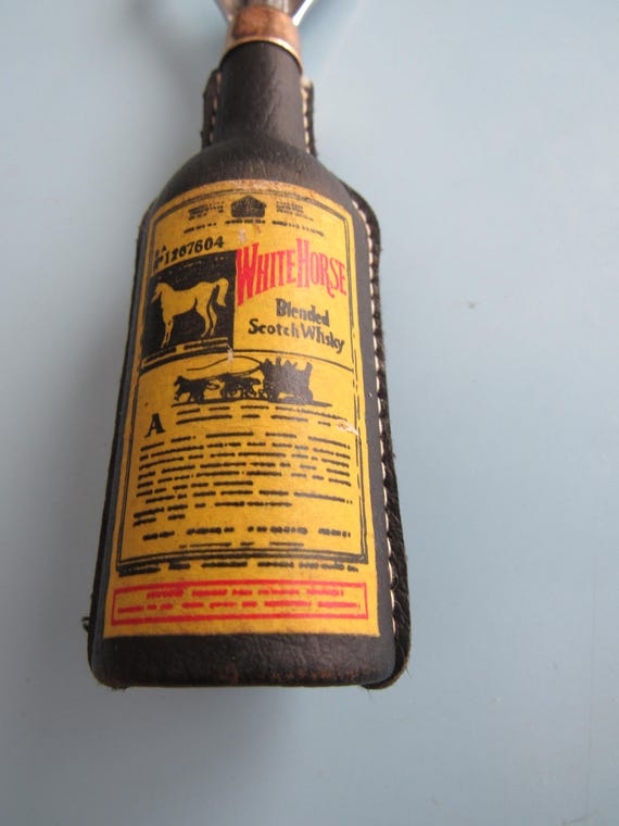 Vintage White Horse Scotch Whisky Bottle Can Opener Whiskey Free