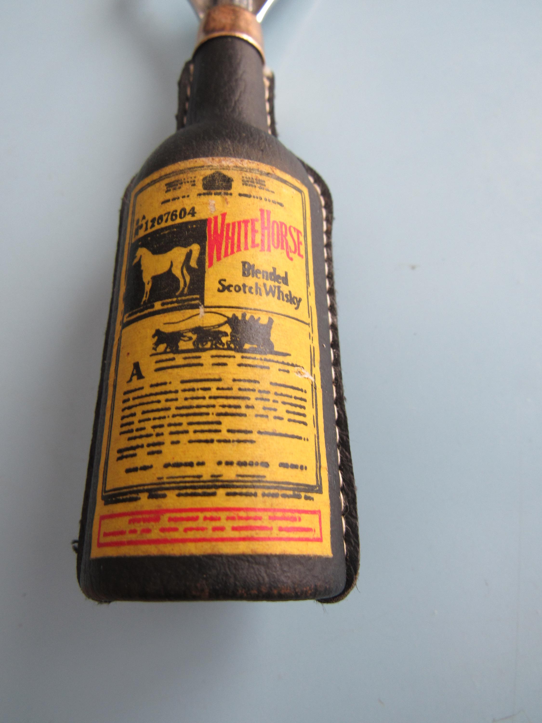Vintage White Horse Scotch Whisky Bottle Can Opener Whiskey Free