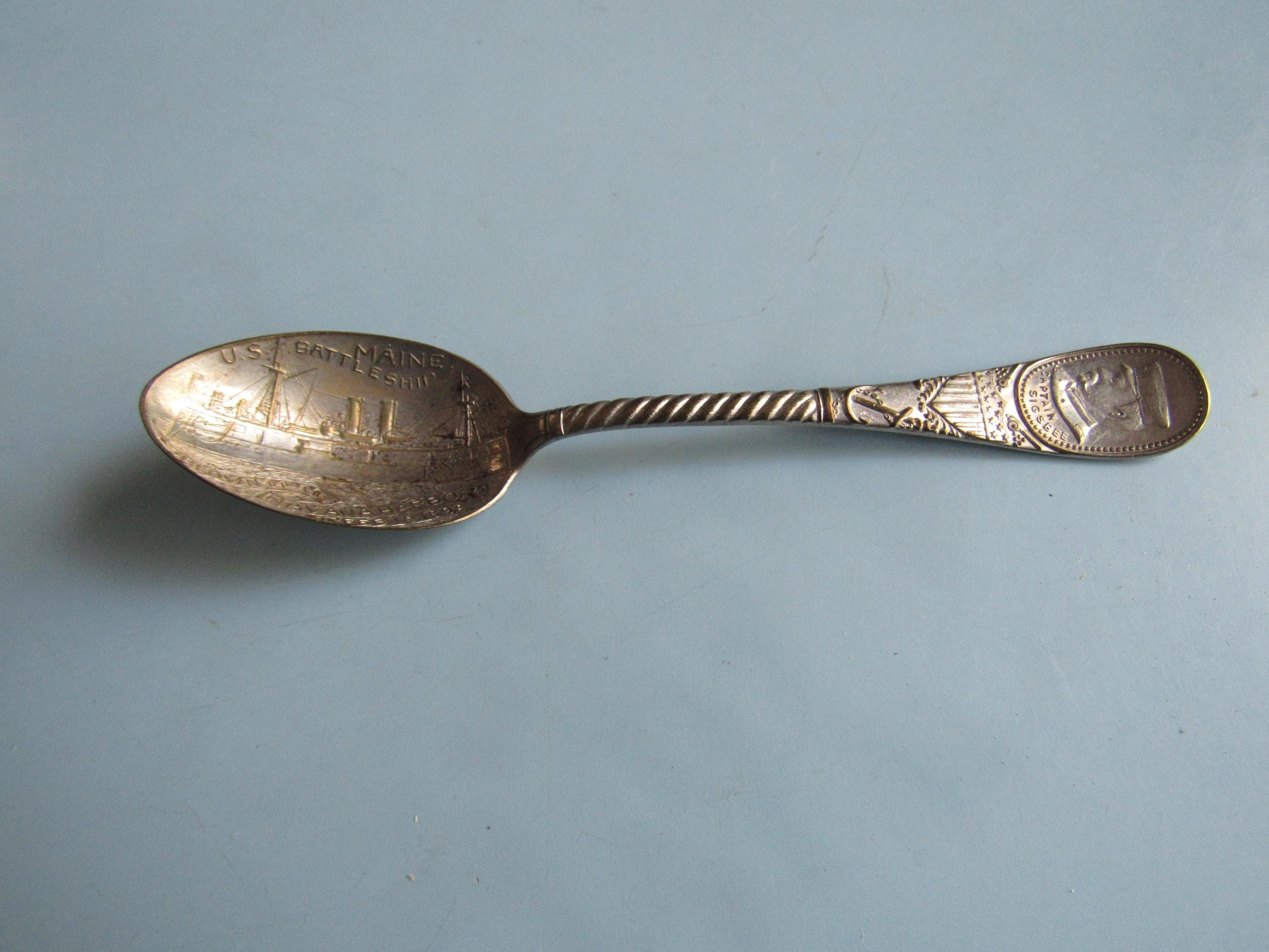 Crown Silver Spoon - Etsy