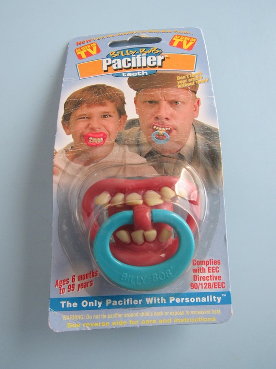 Vintage Billy-Bob Teeth Pacifier New Old Stock Free Shipping