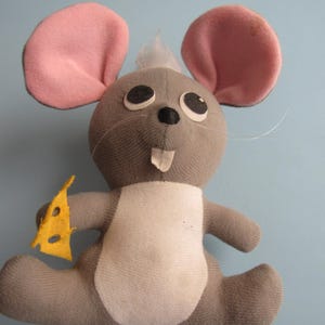 Vintage Dakin Dream Pets Mouse Stuffed Animal 1970s Free Shipping