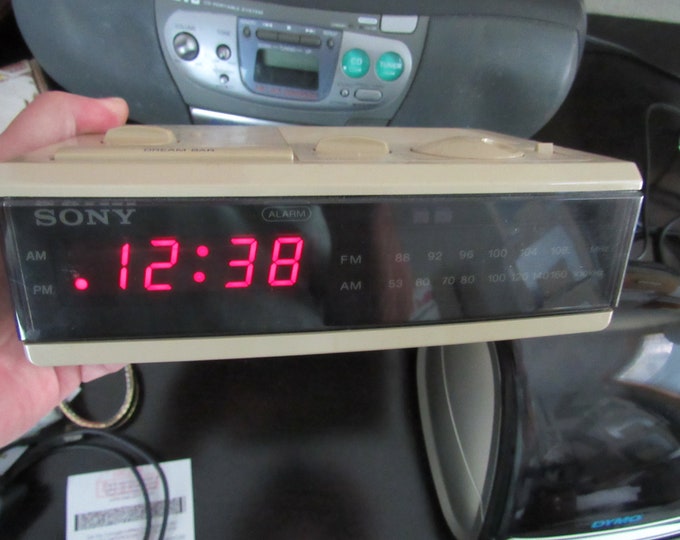 Vintage Sony Dream Machine Alarm Clock AM/FM Radio Model Etsy