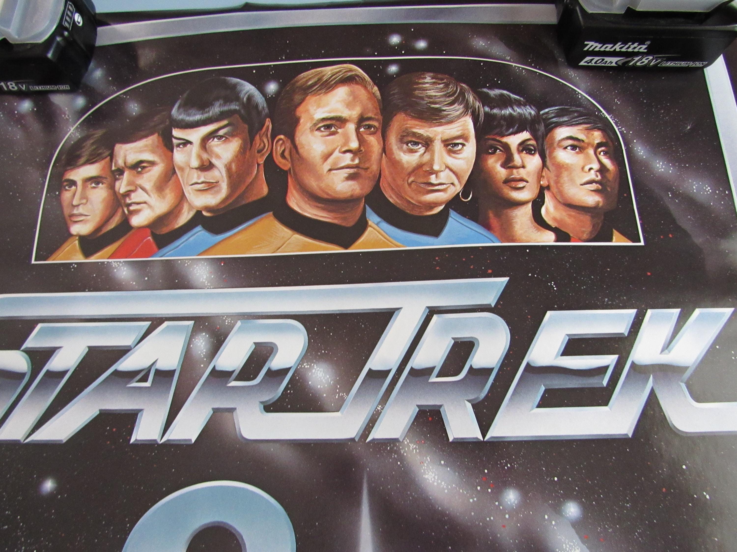 Vintage Star Trek 20th Anniversary Poster 1986 BL Gibson