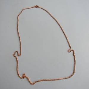 Vintage Gold Tone Chain Necklace Free Shipping