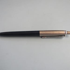 Vintage Parker Jotter Ballpoint Pen Dark Blue Barrel Free Shipping
