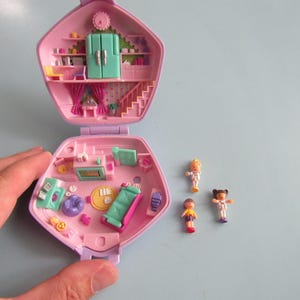 Vintage Polly Pocket Slumber Party Fun Playset 1994 Free Shipping