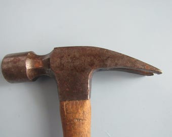 Authentic Vintage 1930's - 1940's Metal Hammer With Specialty
