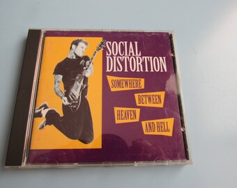 Social Distortion Somewhere Between Heaven and Hell CD 1992 Free Shipping