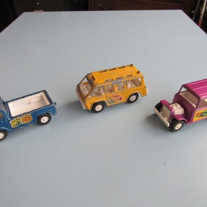 Lot of 3 Vintage Tootsietoy Vehicles 1970s Free Shipping