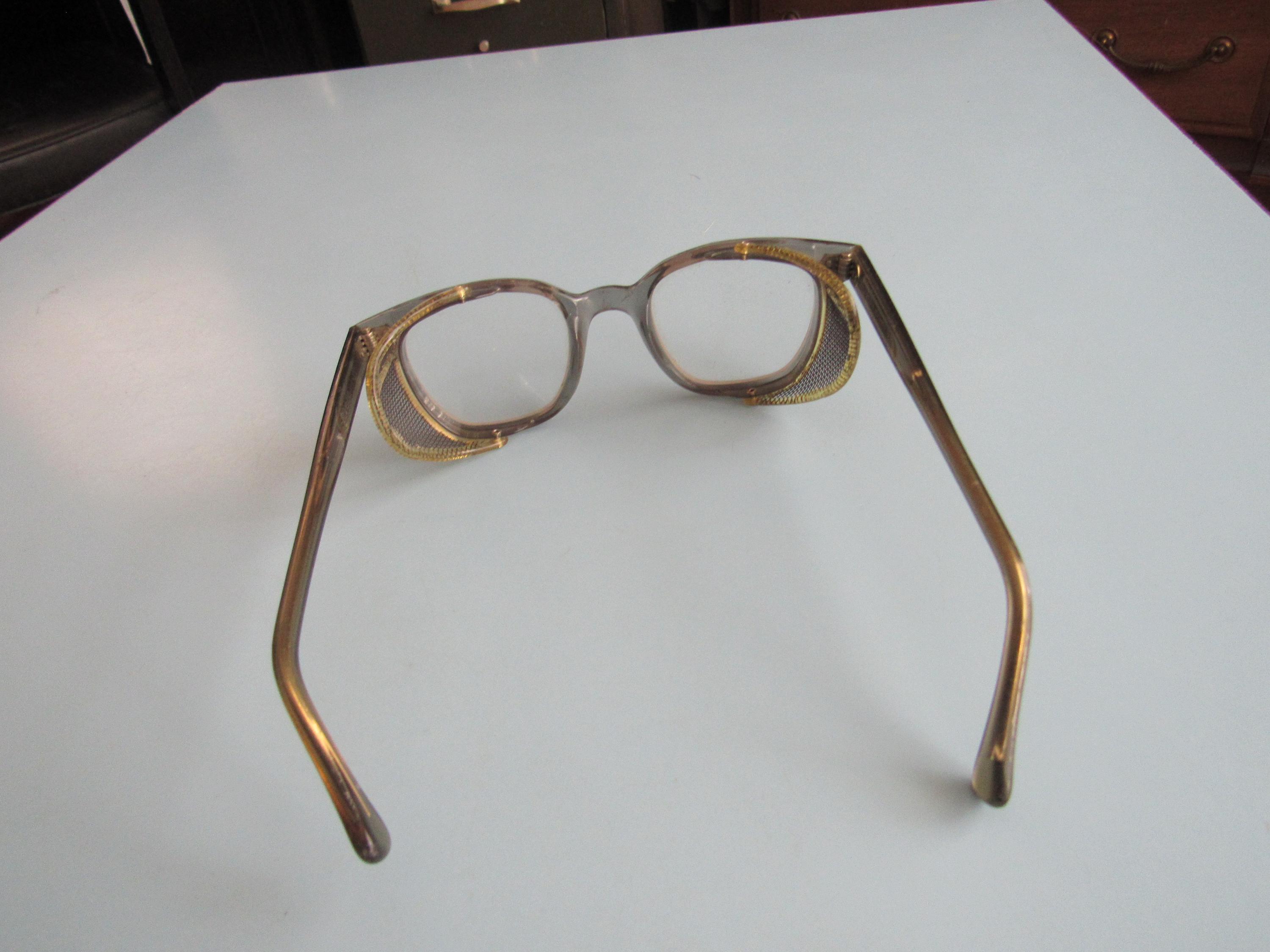 Vintage AO American Optical Flexi-fit 6M Safety Glasses Buddy