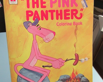 Vintage The Pink Panther Coloring Book Whitman 1976 DC Comics Free Shipping