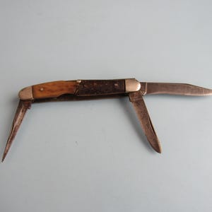 Vintage Western Pocket Knife Boulder, Colorado Free Shipping