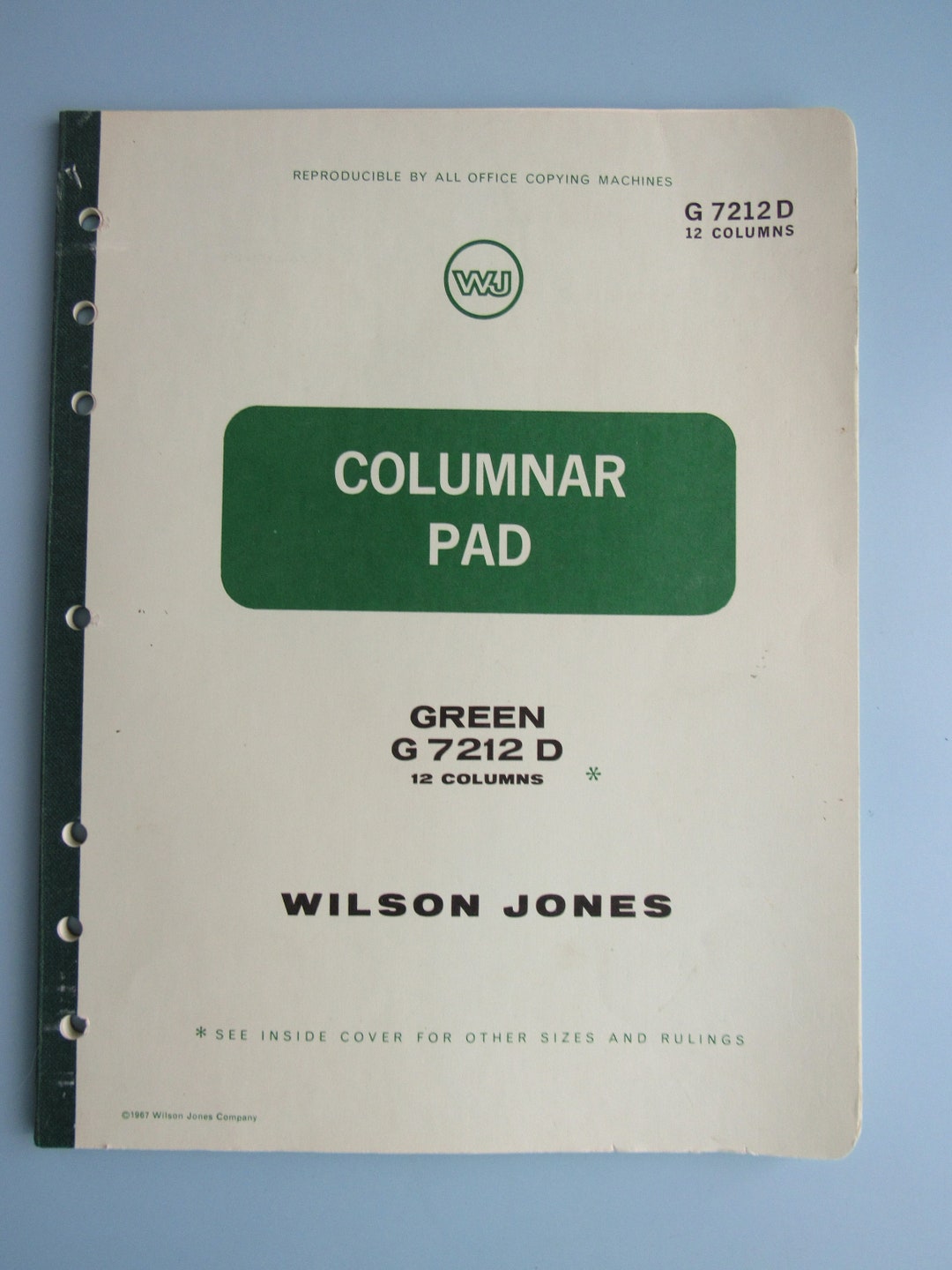 Verde Columnar Formato Libro Papel, Doble Páginas, De Líneas, 24