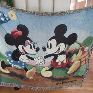 Mickey Mouse Blanket Vintage - Etsy