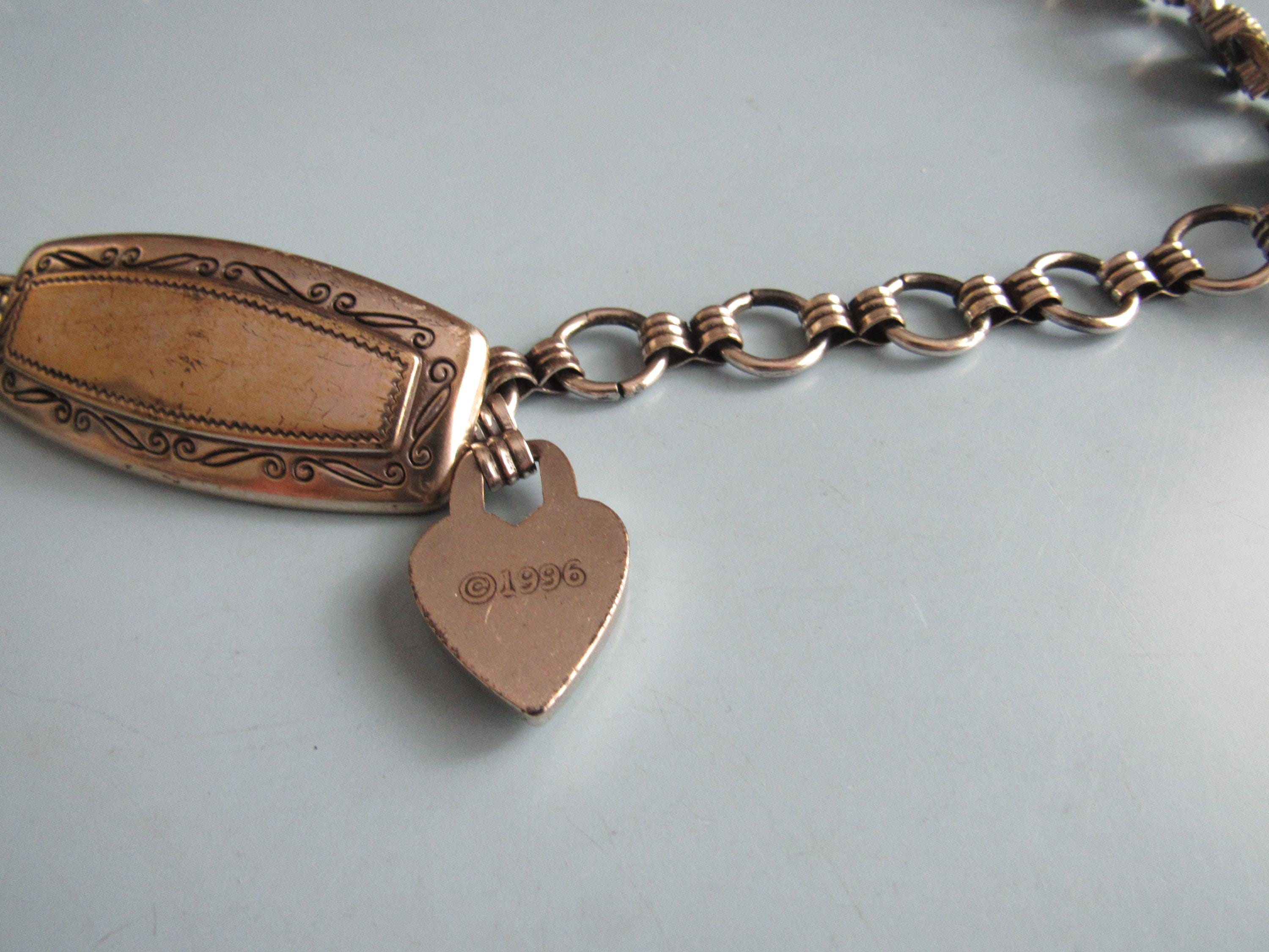 Vintage Brighton Silver Tone Chain Link Belt 1996 Free  display picture 1