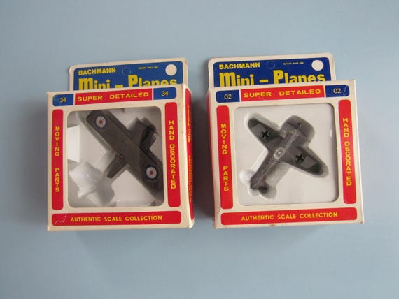 Lot of 2 Vintage Bachmann Mini-planes S. E. 5A & Messerchmitt ME