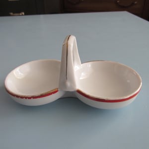 Vintage Epiag Small Connected Serving Piece Czechoslovakia Free Shipping
