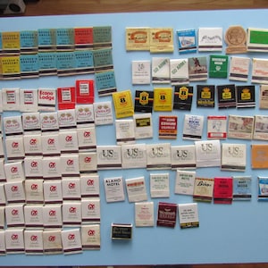 Large Lot of 119 Vintage Matchbooks Friendly Food Stores American Revolution Free Shipping