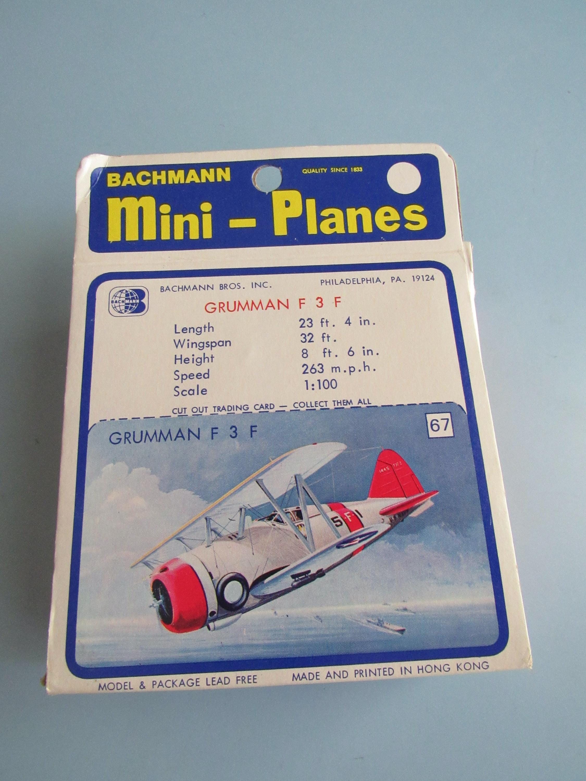 再値下TOMY　BACHMANN　Mini-Planes①計42体プラスカタログ Vintage Bachmann Mini-planes Grumman F3F No. 67 Free Shipping - Etsy