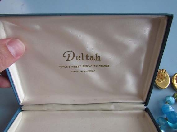 Vintage Unusual Deltah Simulated Pearl Jewelry Se… - image 8