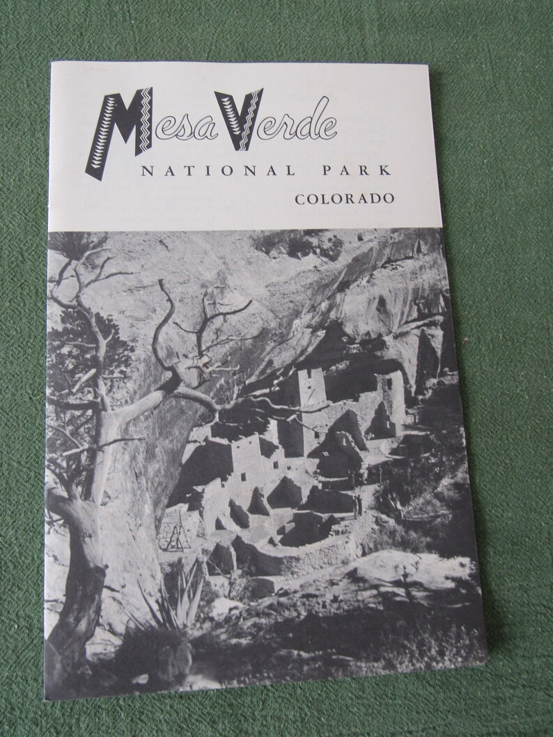 Vintage Mesa Verde National Park Colorado Booklet 1958 Free Shipping