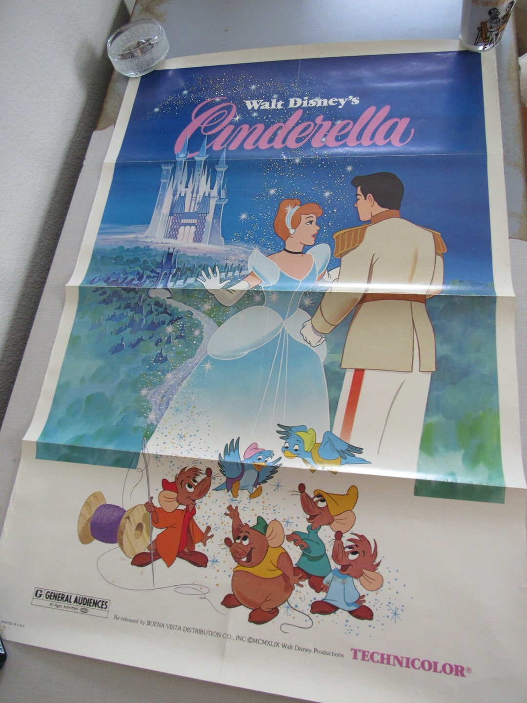 “Cinderella”  (1981 re-release Poster)  Original Quad Poster - Film Poster - Movie Poster