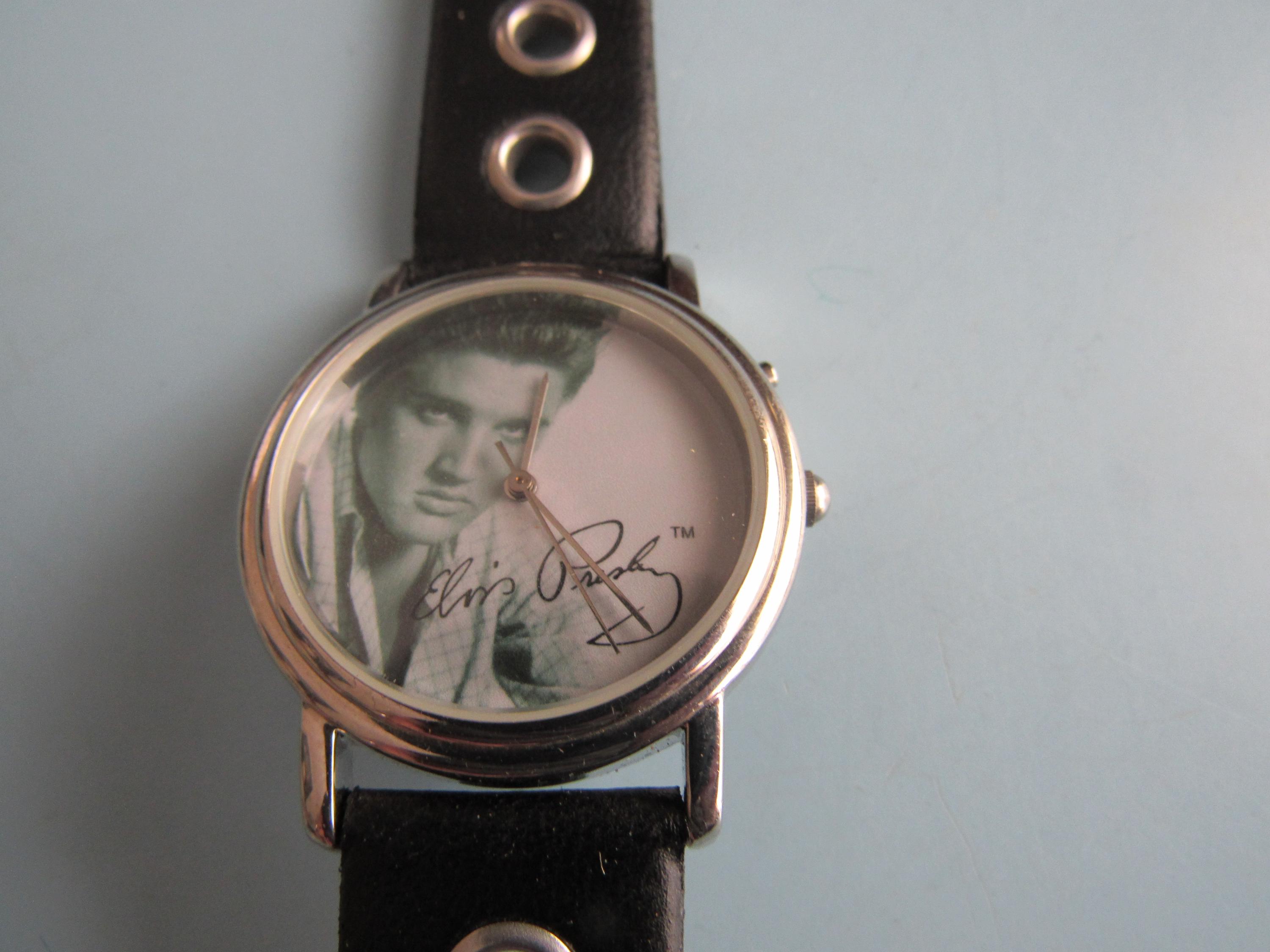 Vintage Elvis Presley Hand Wind HBL Watch Women Classic Silver Silver Mechanical Elvis Watch | eBay main image 4