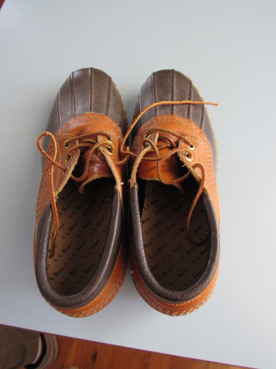 Vintage L.L. Bean Maine Hunting Shoes Size 8 Duck… - image 4