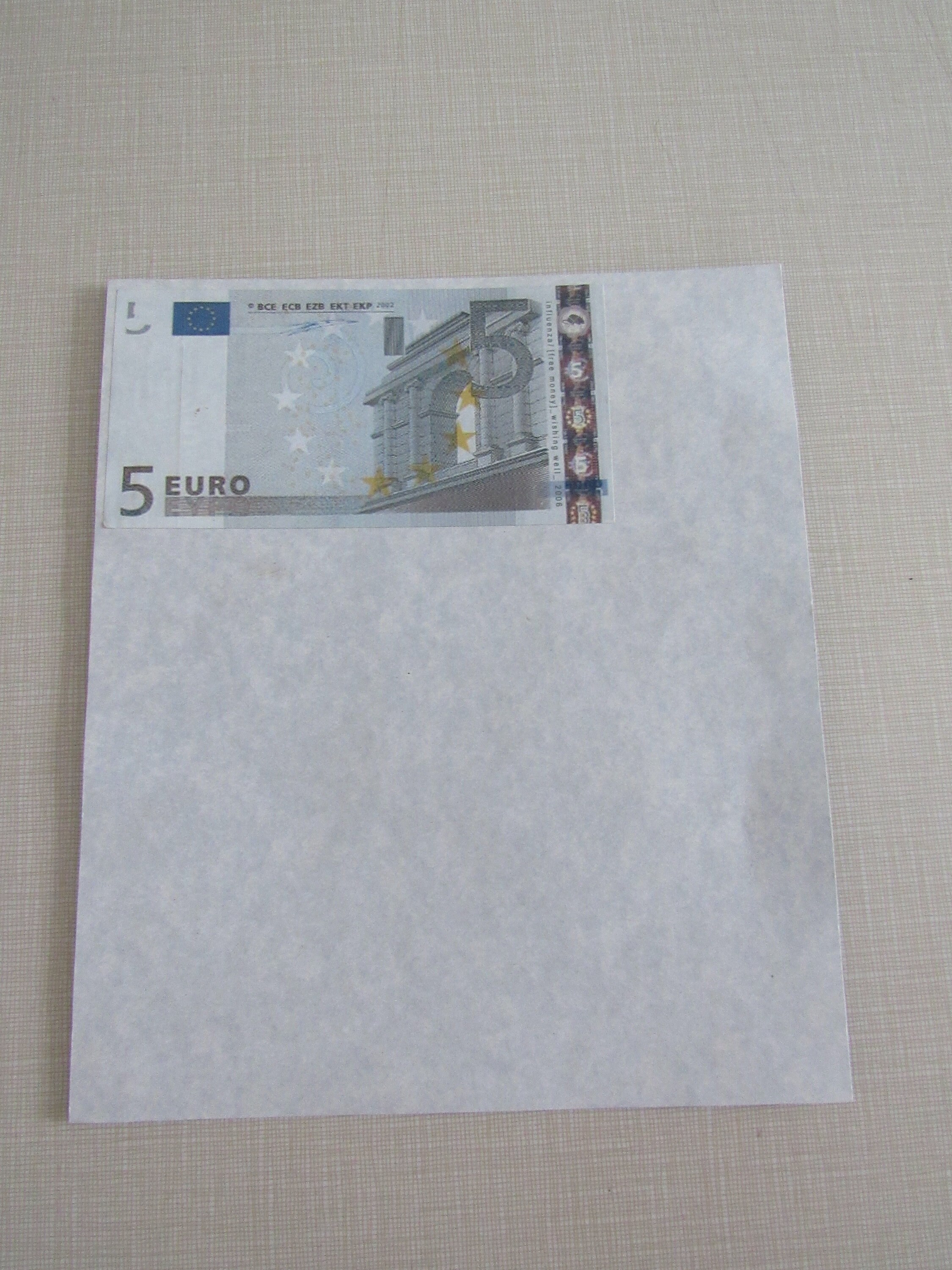 5 Euro Note Bill 2002 Free Shipping