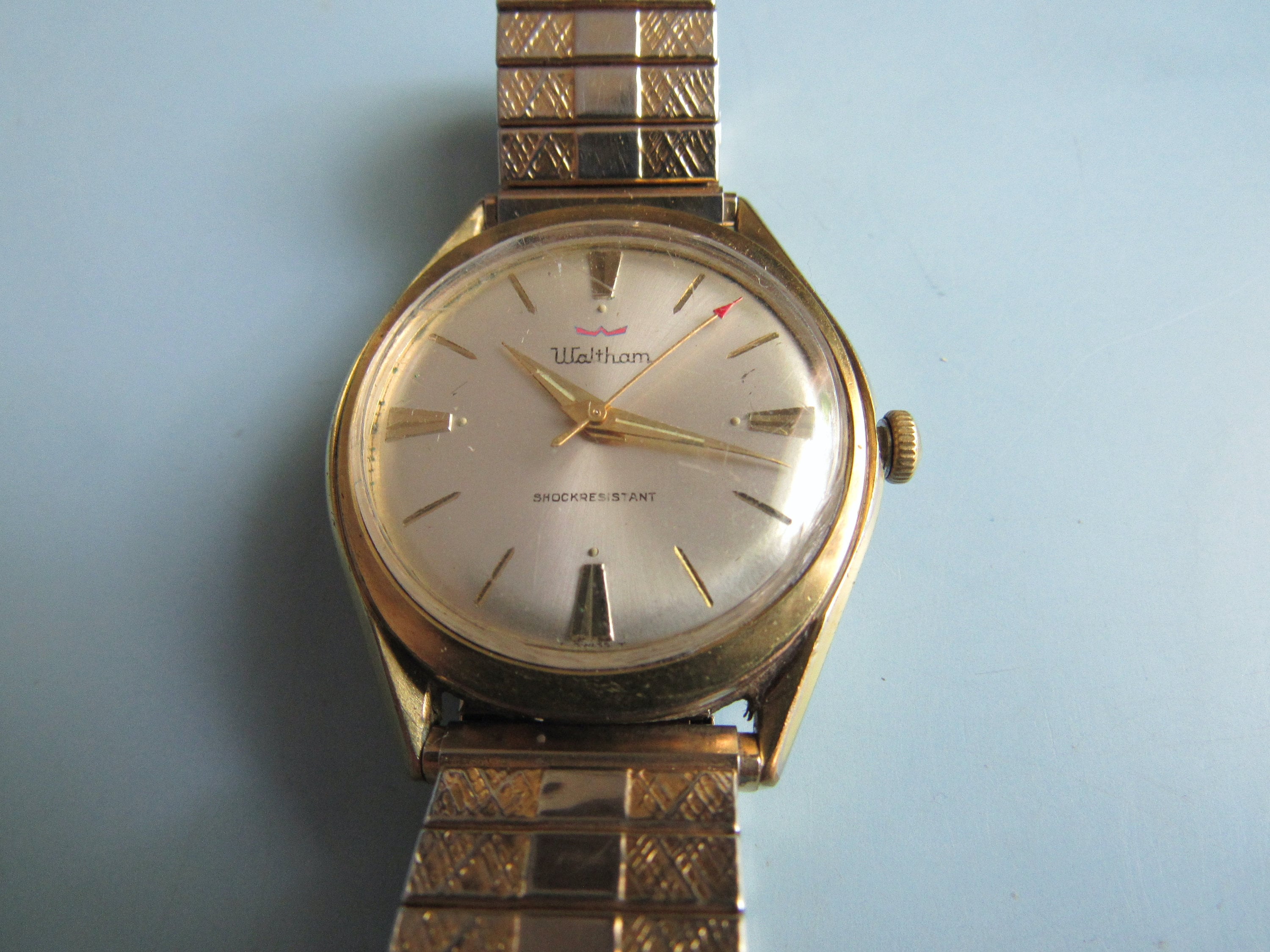 時計 WALTHAM U.S.A vintage Handwound watch Vintage 9k Solid Gold Waltham Hand-Winding Cushion Men's