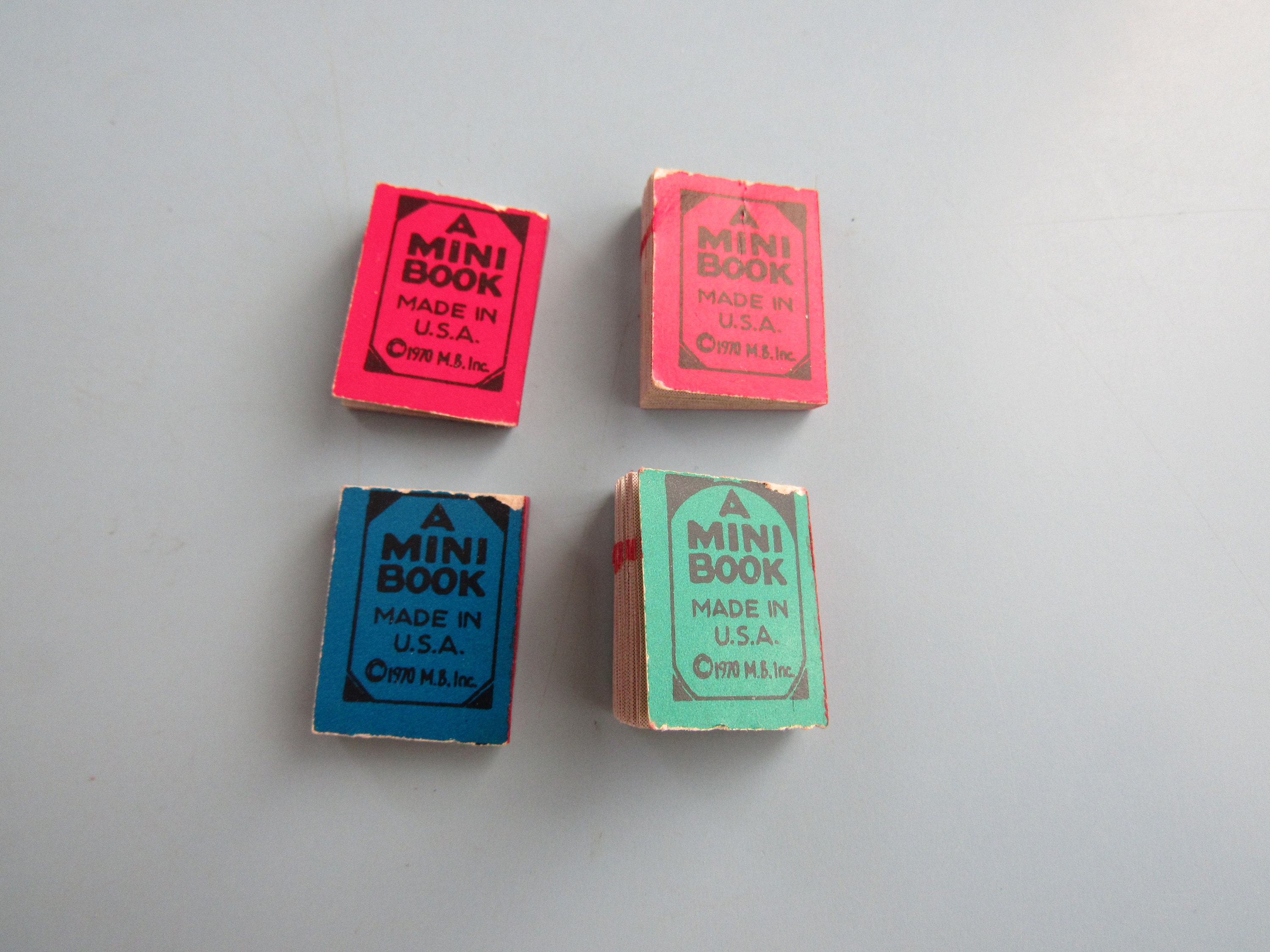 Lot of 2 Vintage Vending Machine Gumball Mini Books Wise Kwaks