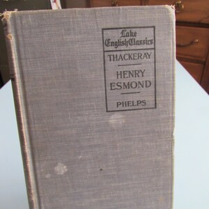 The History of Henry Esmond by William Makepeace Thackeray 1920 Free Shipping