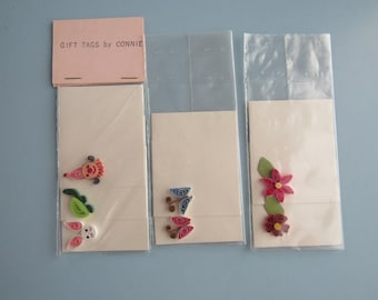 Lot of 7 Vintage Unique Gift Tags Unused Free Shipping