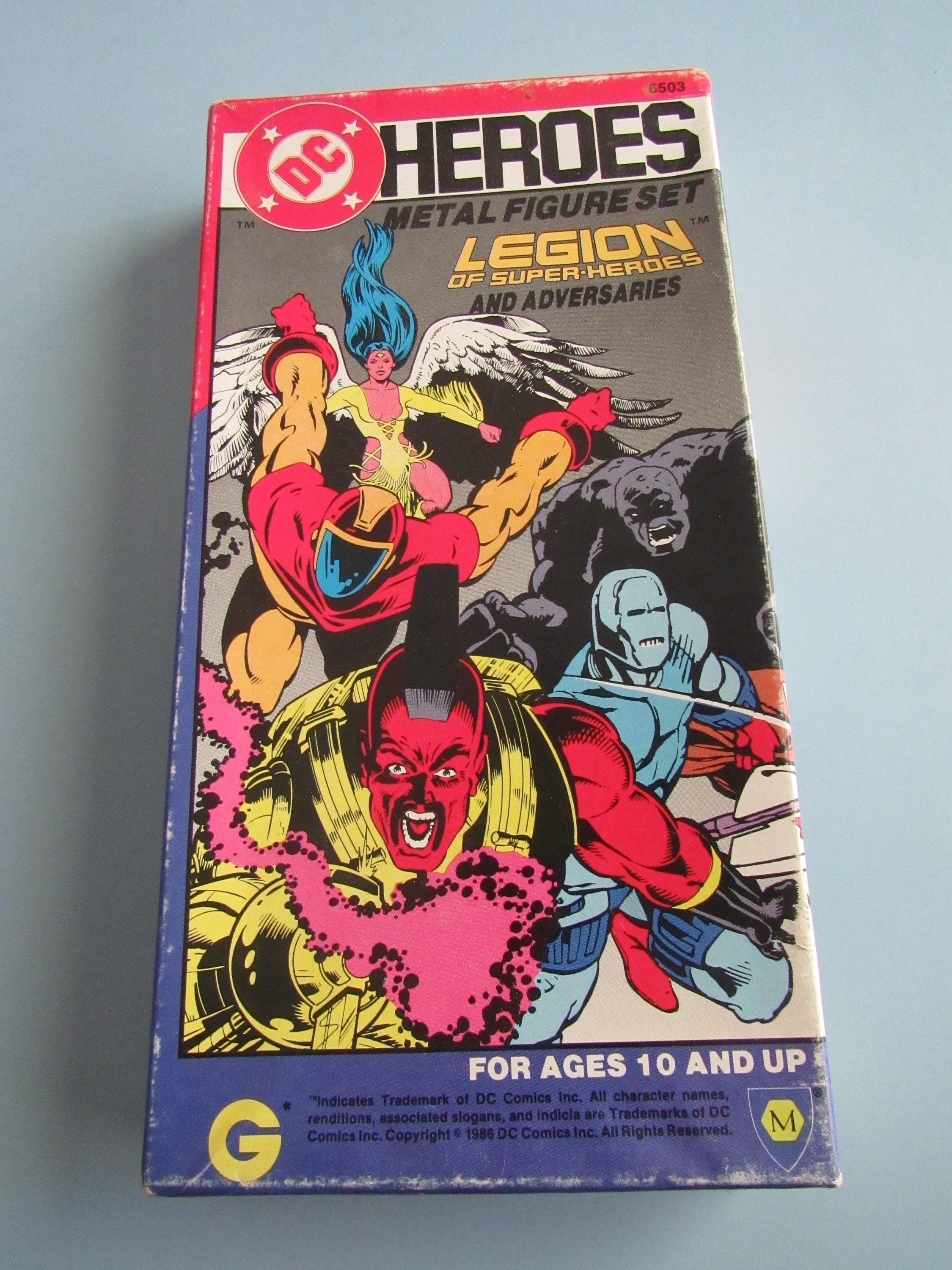 Vintage DC Heroes Legion of Super-heroes and Adversaries Metal
