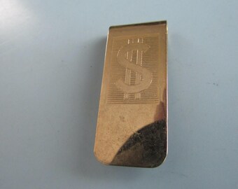 Insegna Dollaro Tono Oro Retrò Vintage Fermasoldi Bling Moda - Foto 3