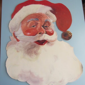 Vintage Christmas Wall Door Decoration Santa Claus Norman Rockwell Double Sided Free Shipping