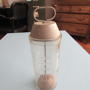 Vintage Glass Malted Milk Mixer Free Shipping