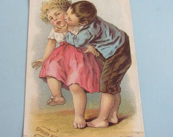 Antique Victorian Trade Card James Pyles Pearline Soap Late 1800s Free Shipping