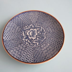 Vintage Small Porcelain Floral Plate Japan Free Shipping