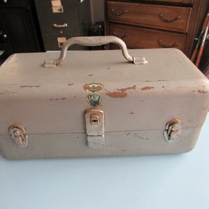 Vintage My Buddy Steel Chest Tackle Box With Vintage Tackle Free