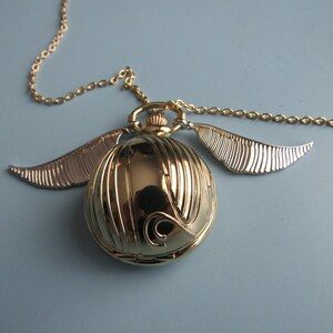 Vintage Harry Potter Golden Snitch Pendant Watch Works Well Free Shipping Etsy