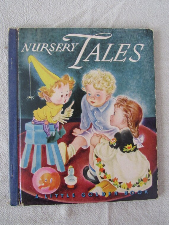 Vintage Little Golden Book Nursery Tales 1943 Free Shipping | Etsy