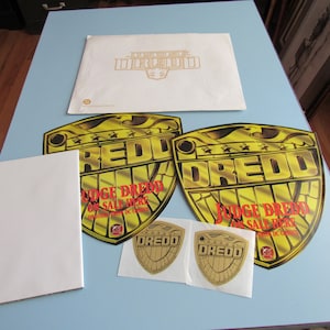 Vintage DC Comics Judge Dredd Retailer Promotional Package Poster Etc. 1994 Free Shipping