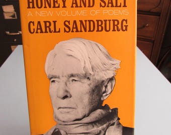 Honey and Salt: A New Volume of Poems by Carl Sandburg 1963 Free Shipping